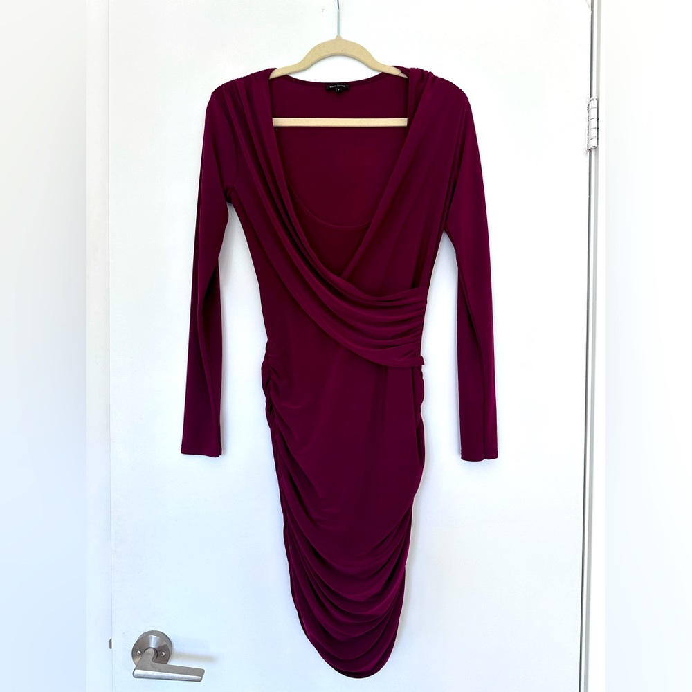 Bodycon plum coloured dress